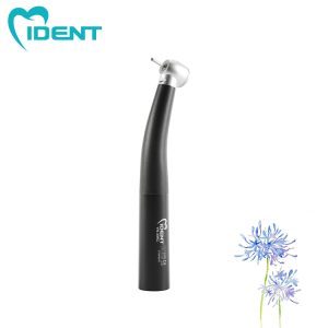 Dental handpiece fiber optic LED high speed handpiece Air turbine with ceramic bearing Lab Equipment（black）