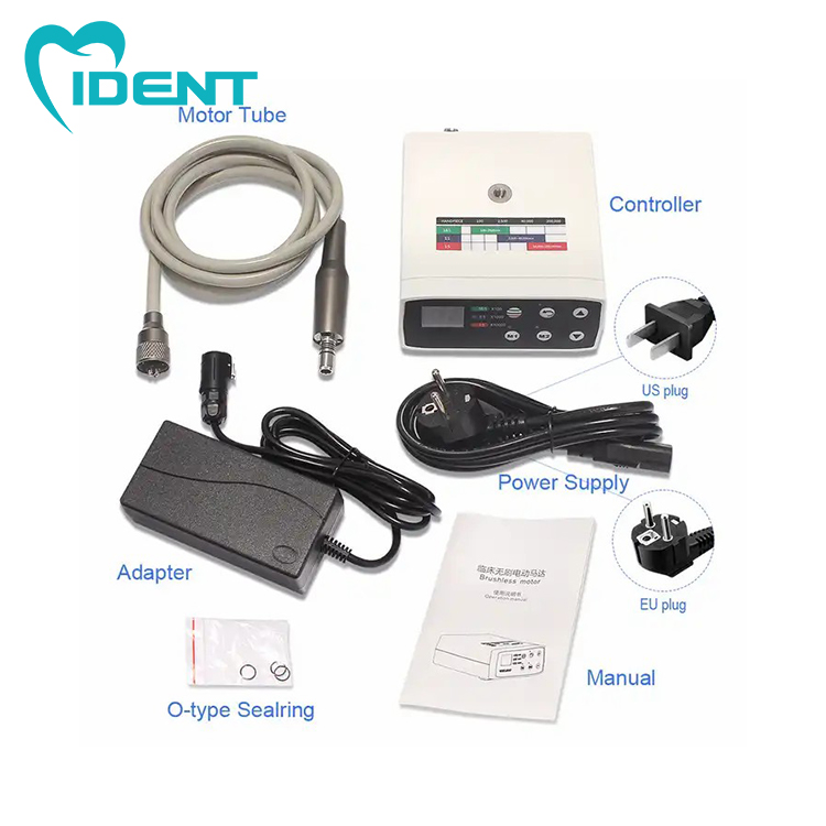 Ident equipment micromotors with LED 16:1/1:1/1:5 speed contra angle slow speed handpiece electric set clinic - Image 2