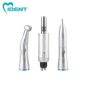Factory price dental surgical low speed handpiece kit electric motor straight contra angle connect 4 holes push button product