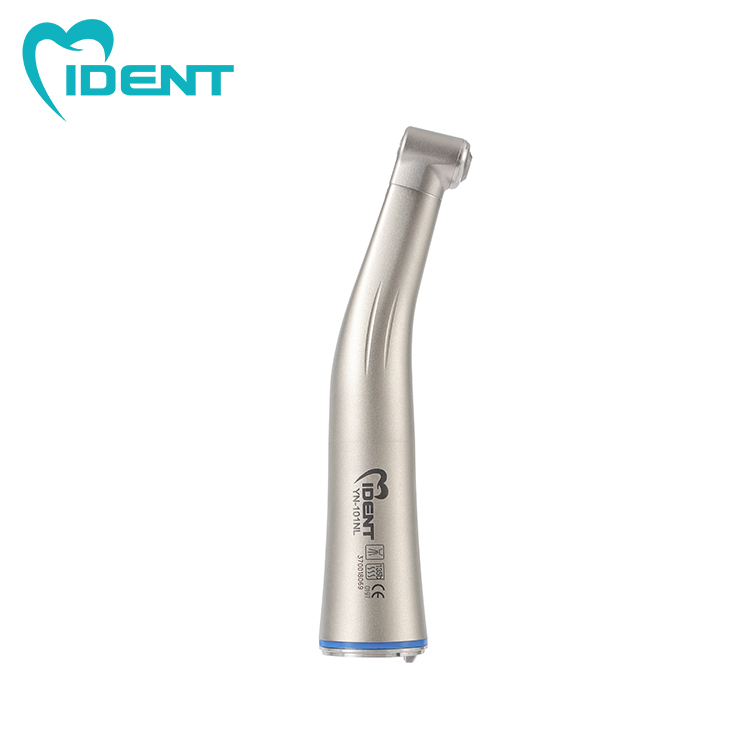 Dental Low Speed Handpiece Kit Fiber Optic Contra Angle 1:1 Push Button Blue Ring Air Motor Inner Water Spray System With LED - Image 6