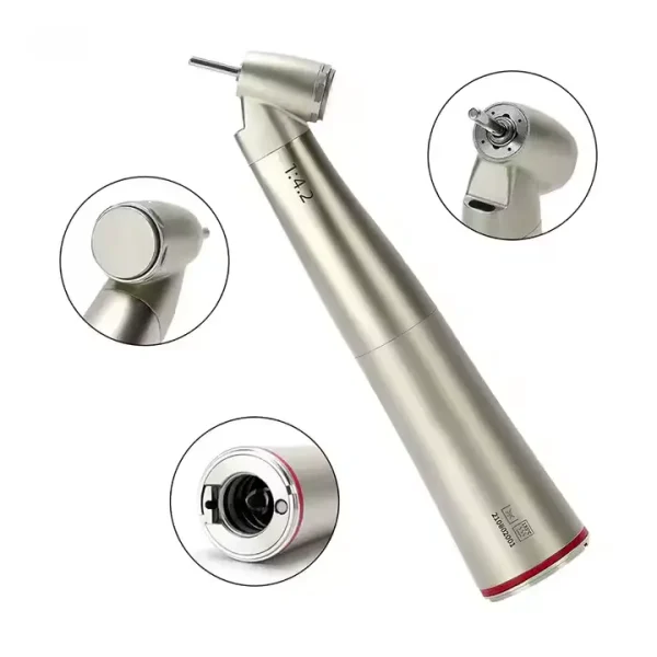 Dental high-speed handpiece 1:4.2 fiber optic Dental High-Speed Handpiece with Integrated LED Illumination - 图片 3