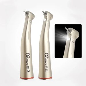 1:5 Push Button Low Speed Fiber Optic Contra Angle Handpiece Dental Equipment With Red Ring X95L