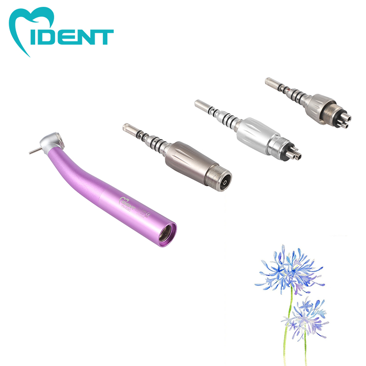Dental handpiece fiber optic LED high speed handpiece Air turbine with ceramic bearing Lab Equipment (purple) - Image 5