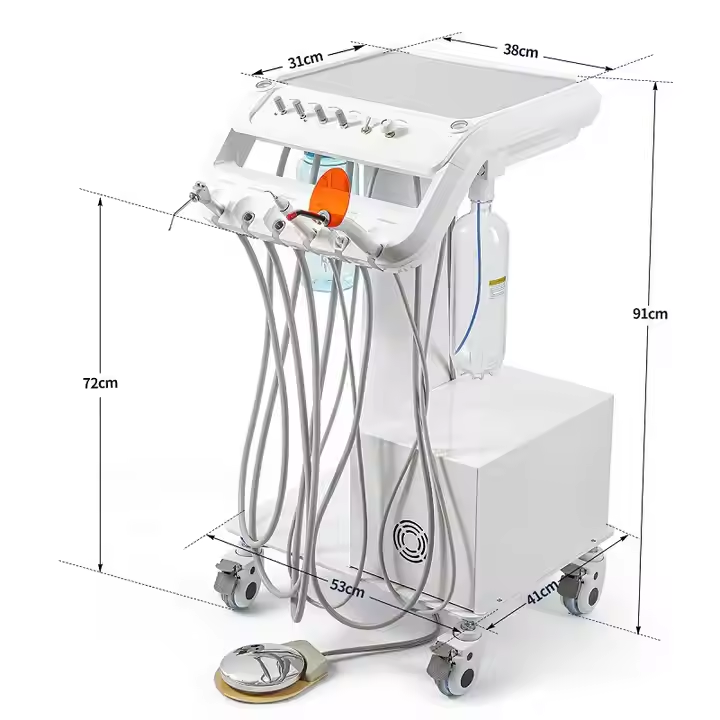 Dental Equipment Dental Unit with Air Compressor Portable Dental Mobile Unit - Image 4