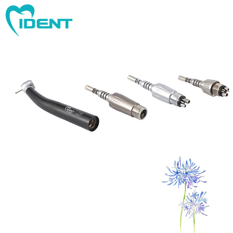 Dental handpiece fiber optic LED high speed handpiece Air turbine with ceramic bearing Lab Equipment(black) - Image 8