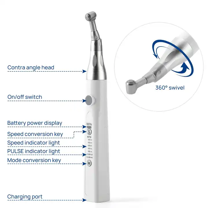 Cordless Dental Polisher Handpiece 5 models Setting Dental Prophy Handpiece - Image 3