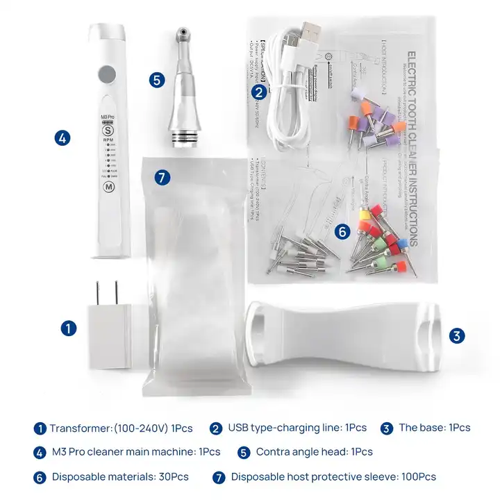 Cordless Dental Polisher Handpiece 5 models Setting Dental Prophy Handpiece - Image 5