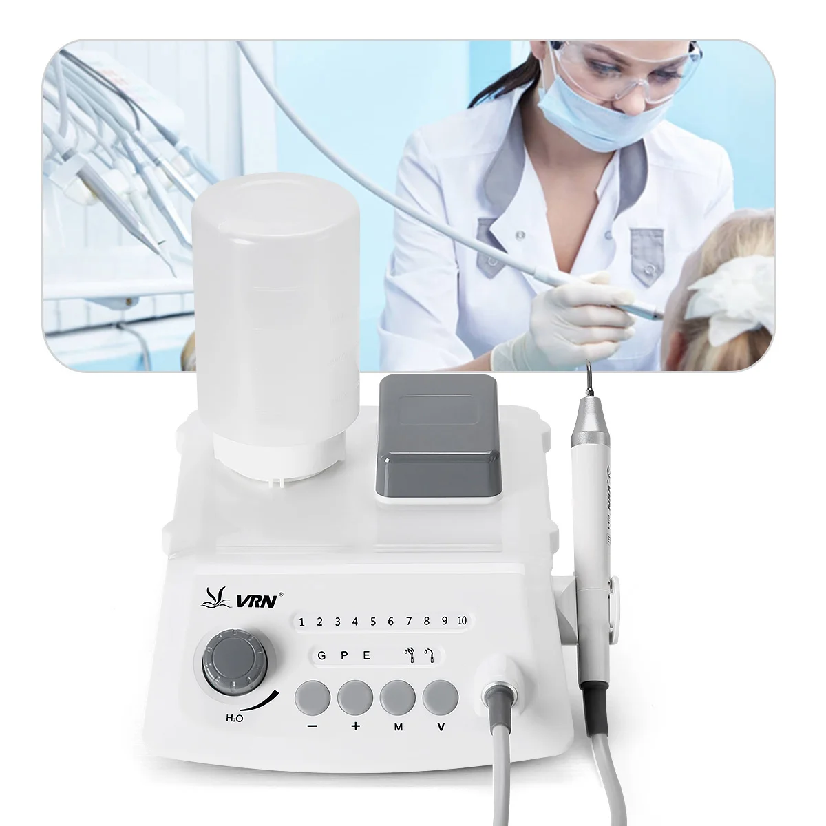Dental Ultrasonic Scaler Machine VRN-A8 with LED Detachable Handpiece and Auto-water supply - Image 5