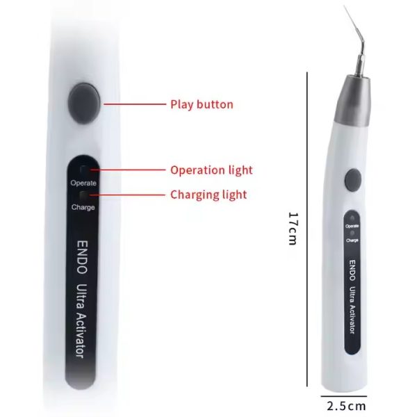 Wireless Dental LED Cordless ultra sonic activator with 6pcs Tips USB chargeable Dentistry Sonic Activator for Endo Root Canal - 图片 4