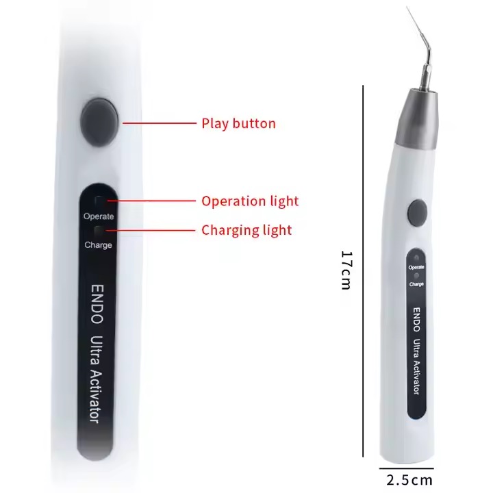 Wireless Dental LED Cordless ultra sonic activator with 6pcs Tips USB chargeable Dentistry Sonic Activator for Endo Root Canal - 图片 4