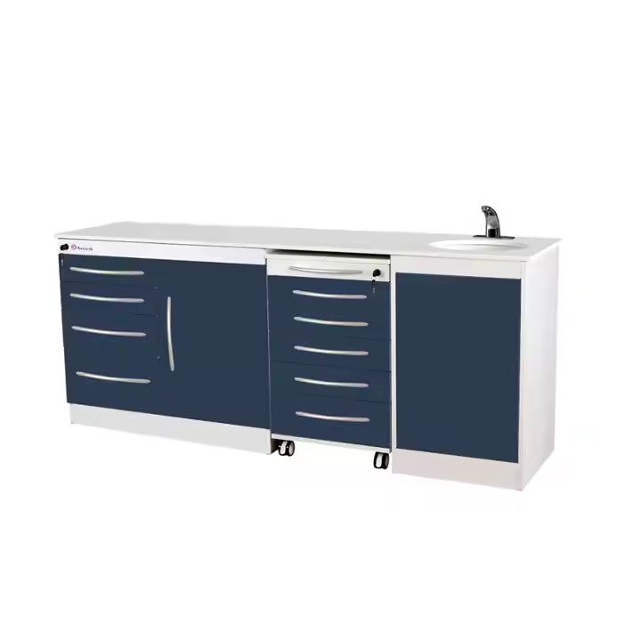 Dental Room Furniture Customized Hospital Cabinets Stainless Steel Medical Cabinet Commercial With Sink - 图片 3