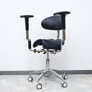 Dental microscope chair  Dynamic Chair Saddle Stool Dentist Chair With Foot Base