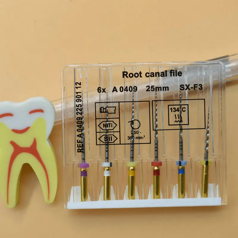 Dental Super Files Endo Rotary Files Endodontic Niti Files 21Mm 25Mm Nickel Titainium Instrument Sx-F3 Dentistry - Image 3