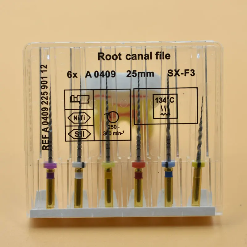 Dental Super Files Endo Rotary Files Endodontic Niti Files 21Mm 25Mm Nickel Titainium Instrument Sx-F3 Dentistry - Image 2
