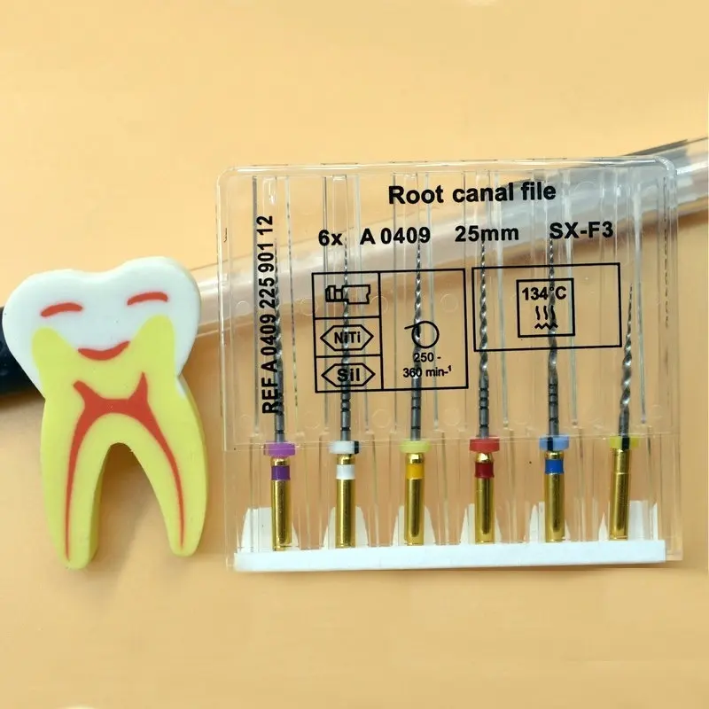 Dental Super Files Endo Rotary Files Endodontic Niti Files 21Mm 25Mm Nickel Titainium Instrument Sx-F3 Dentistry - Image 4