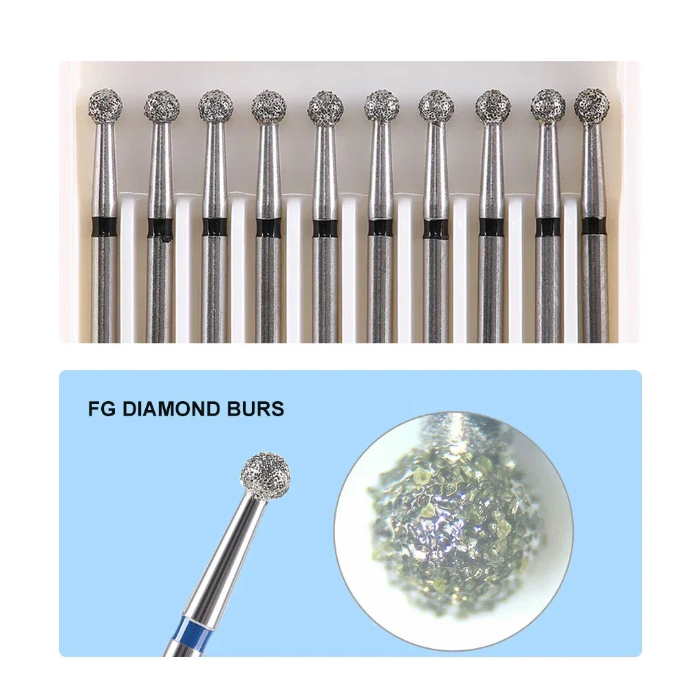 Dental diamond bur, Diamond dental bur, Dental diamond drill, Diamond bur dental - Image 2