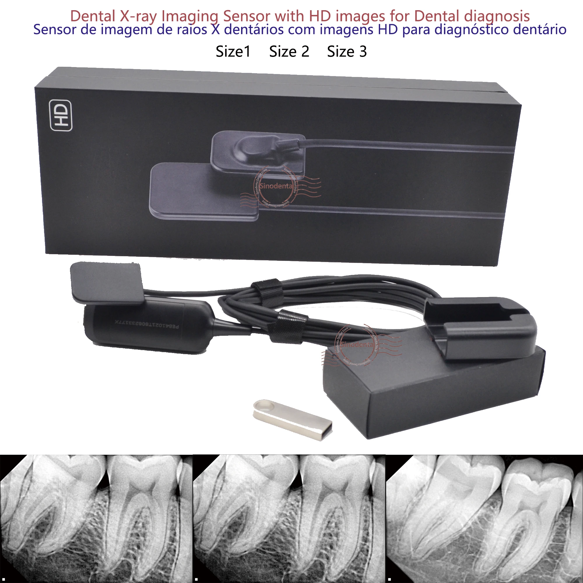 Hot Sale RVG Dental Sensor with Holder Faster/Recycle/Durable USB Dental X Ray Sensor IntraOral Camera Digital RVG Sensor - Image 3