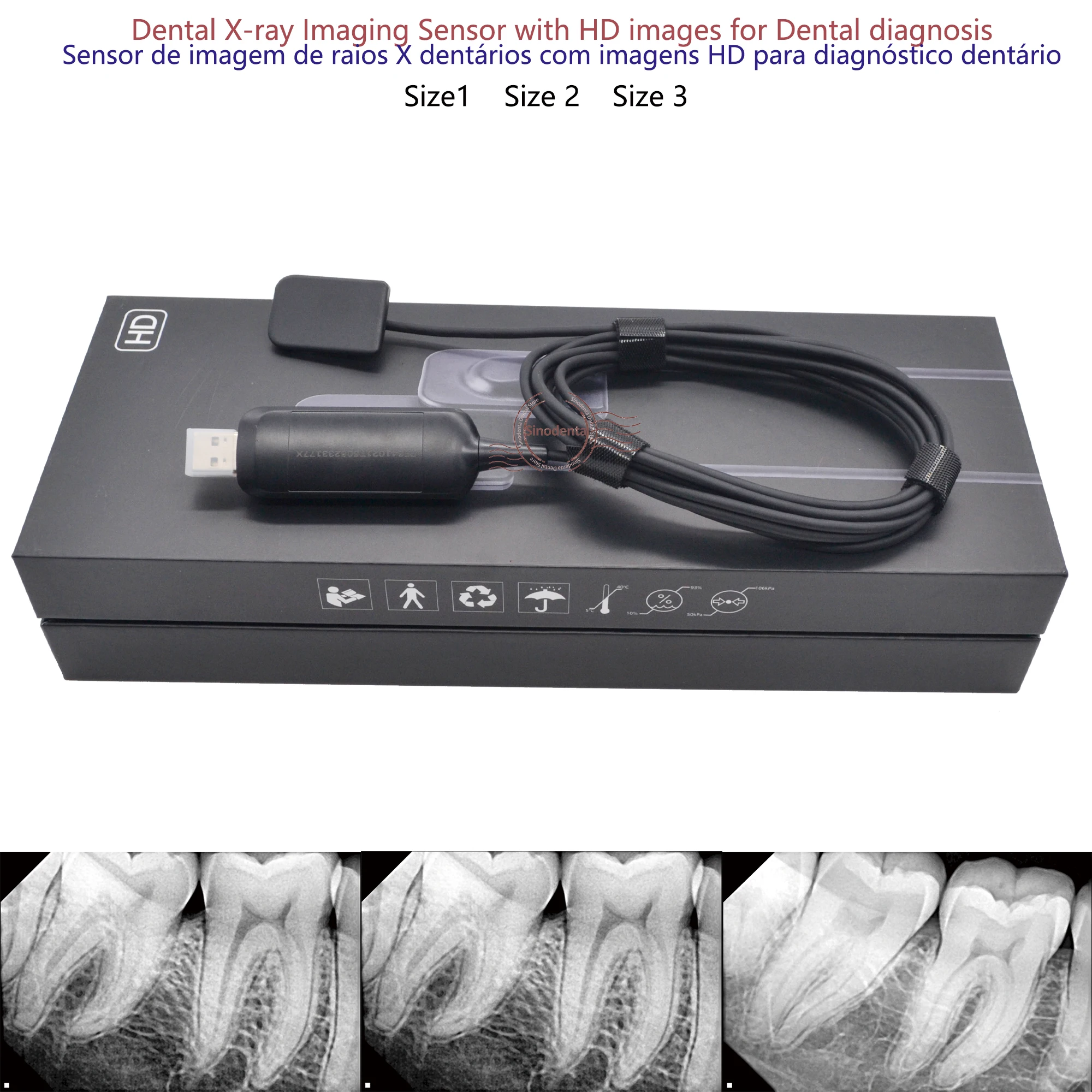 Hot Sale RVG Dental Sensor with Holder Faster/Recycle/Durable USB Dental X Ray Sensor IntraOral Camera Digital RVG Sensor - Image 4