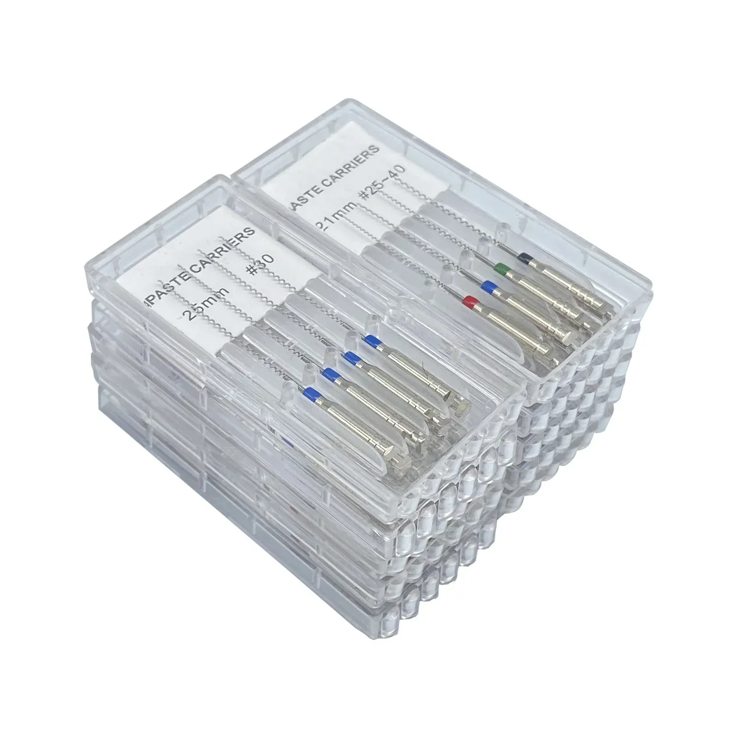 4pcs/Box 21/25mm Size: 25#-40# Dentistry Tool Dental Rotary Paste Carriers Spiral Filler Lentulo Assorted Engine Filling Paste - Image 6