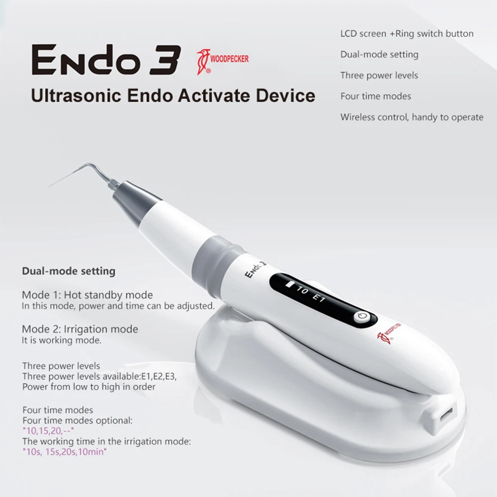 Woodpecker Ultrasonic Endo Activate Device Endo 3 Dental Wireless Endo Ultra Activator For Root Canal Treatment - Image 2