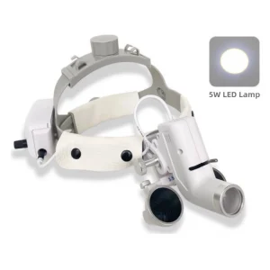 Dental loupes headlamps dentist's laboratory medical equipment with circular LED dental magnifiers spotlights - 3.5 X