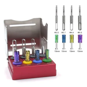Dental bone ring drill Collection Drill Set Surgical Implant Burs Trephine Burs Cutting  12PCS