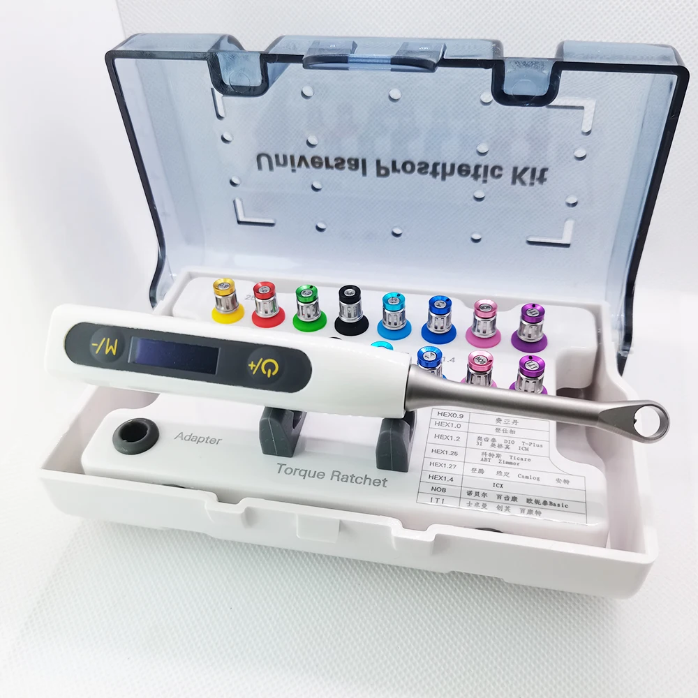 Electric torque wrench for dental implants, Dental electric torque wrench, Motorized dental torque wrench